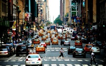 New fee for entry into New York center cuts city traffic by 7.5%